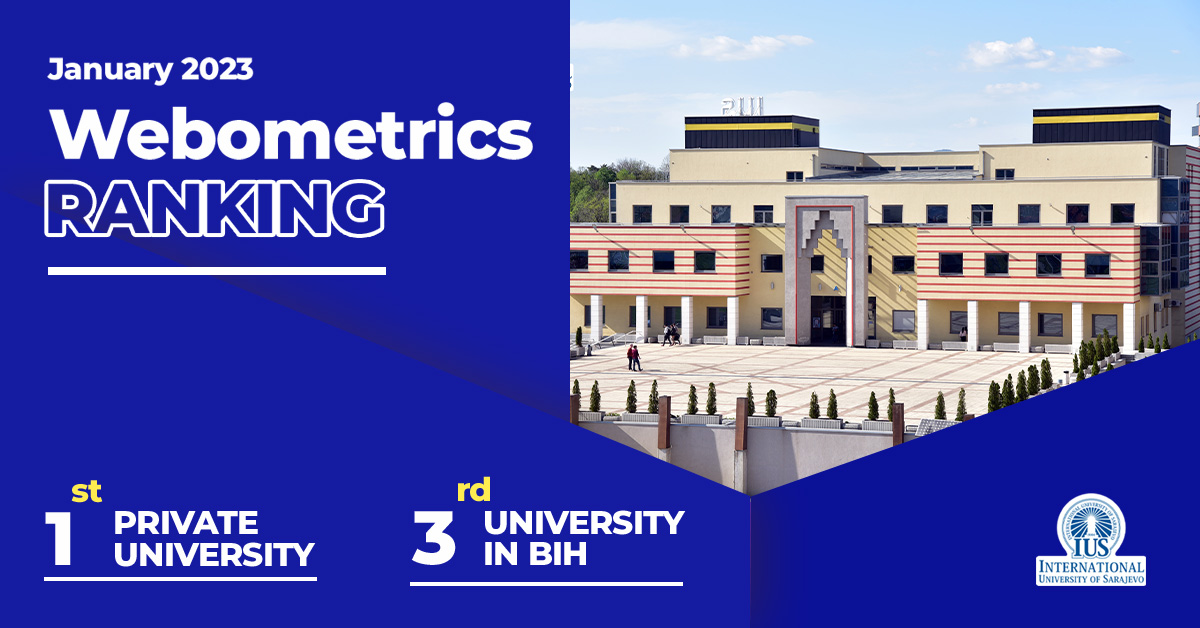 Rezultati rangiranja Webometricsa za januar 2023.: IUS i dalje najbolji